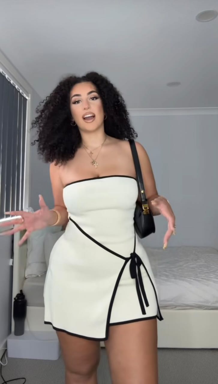 Vestido strepless
