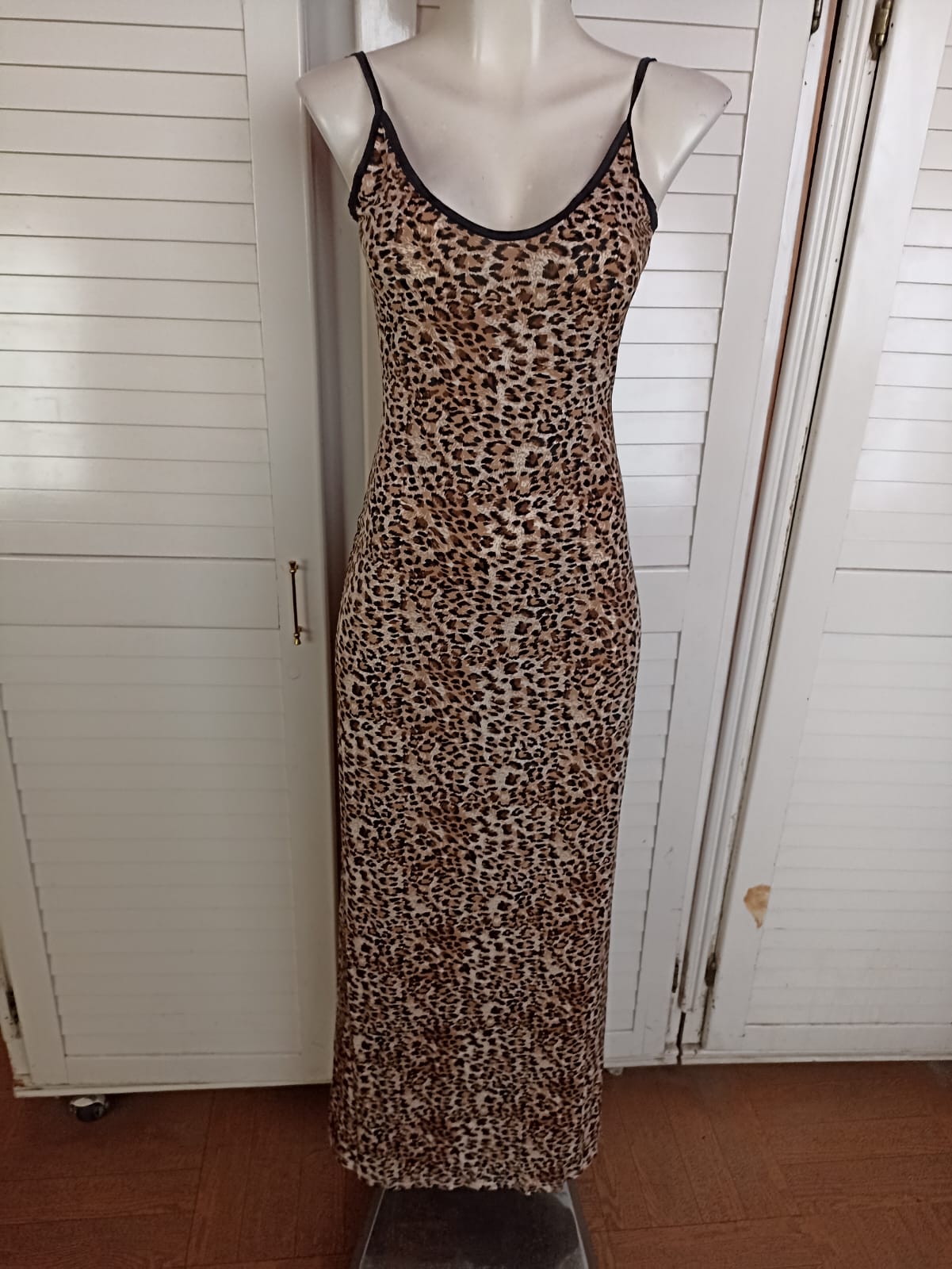 Vestido largo de Animal print