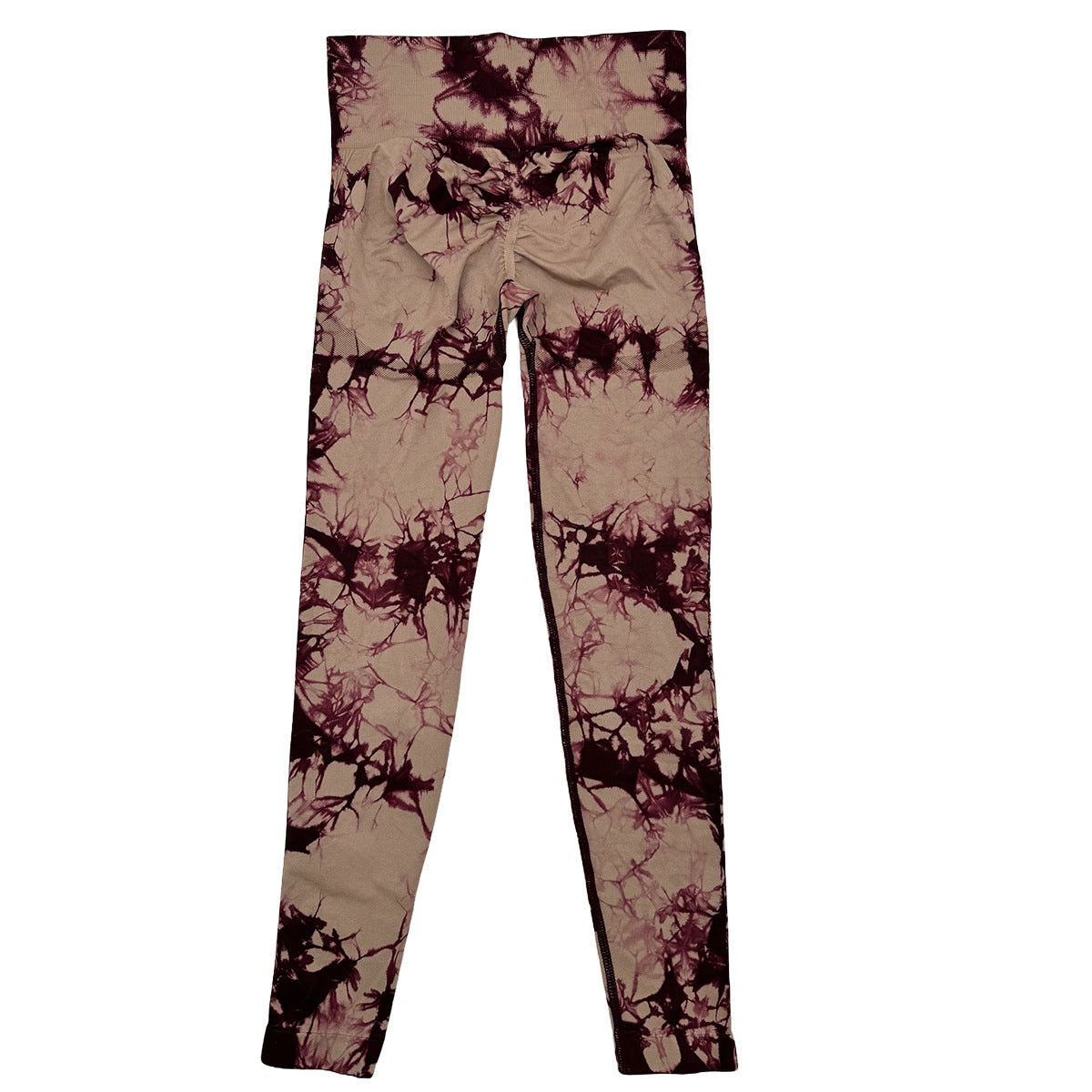 Pantalones de yoga con teñido anudado de secado rápido, mallas deportivas ajustadas y elásticas sin costuras