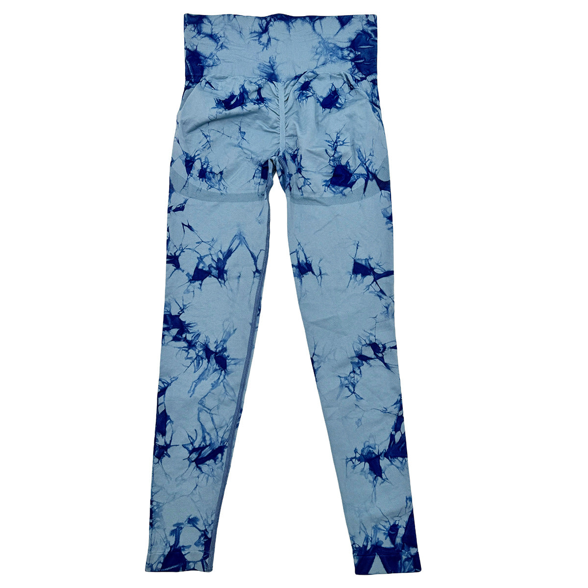 Pantalones de yoga con teñido anudado de secado rápido, mallas deportivas ajustadas y elásticas sin costuras
